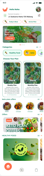 Wajbati App Home